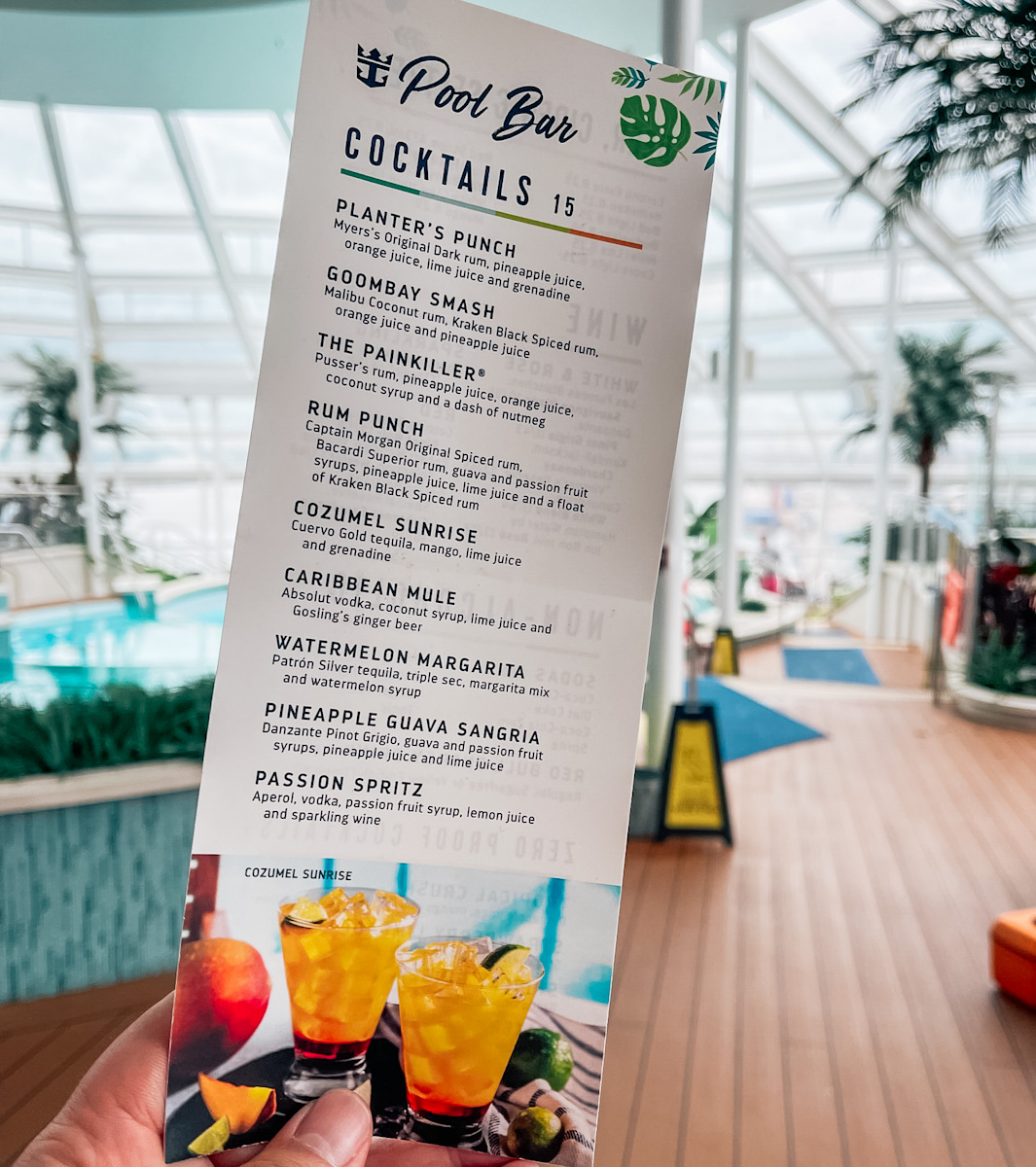 Precios y menús de bebidas actuales de Royal Caribbean 2024 Precios y menús de bebidas actuales de Royal Caribbean 2024