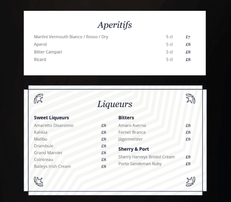 Tarjetas de bebidas MSC Cruceros con precios (2024)