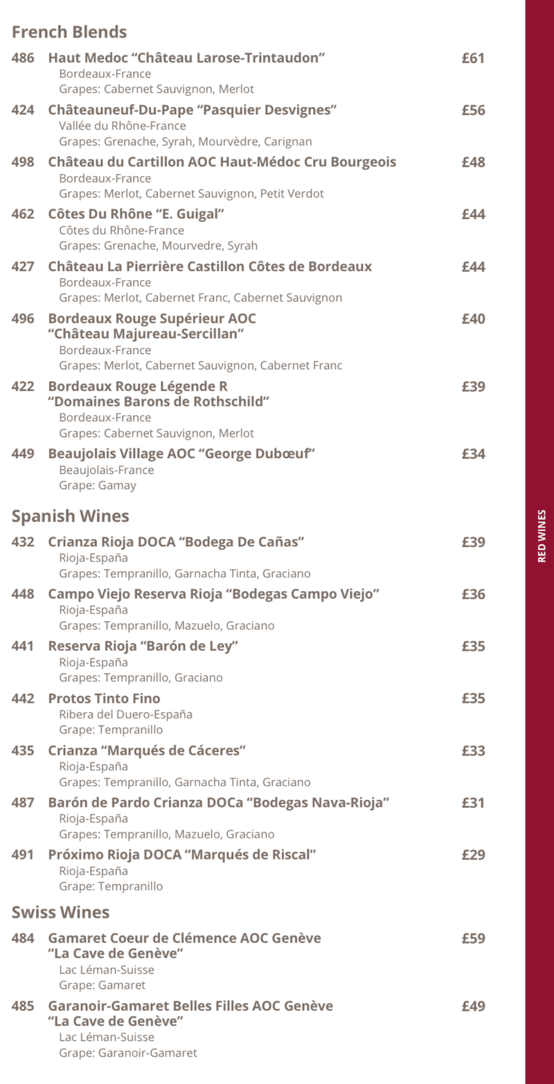 Tarjetas de bebidas MSC Cruceros con precios (2024)