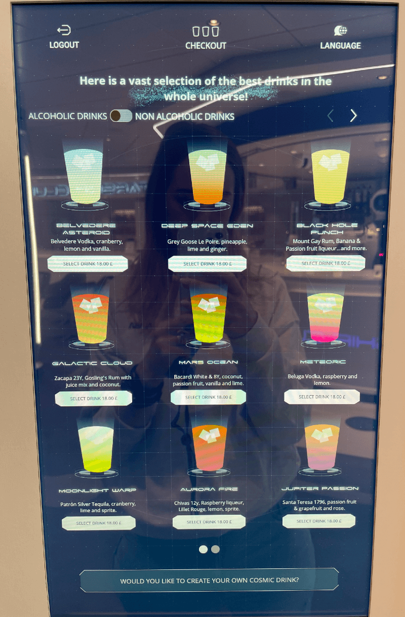 Tarjetas de bebidas MSC Cruceros con precios (2024)