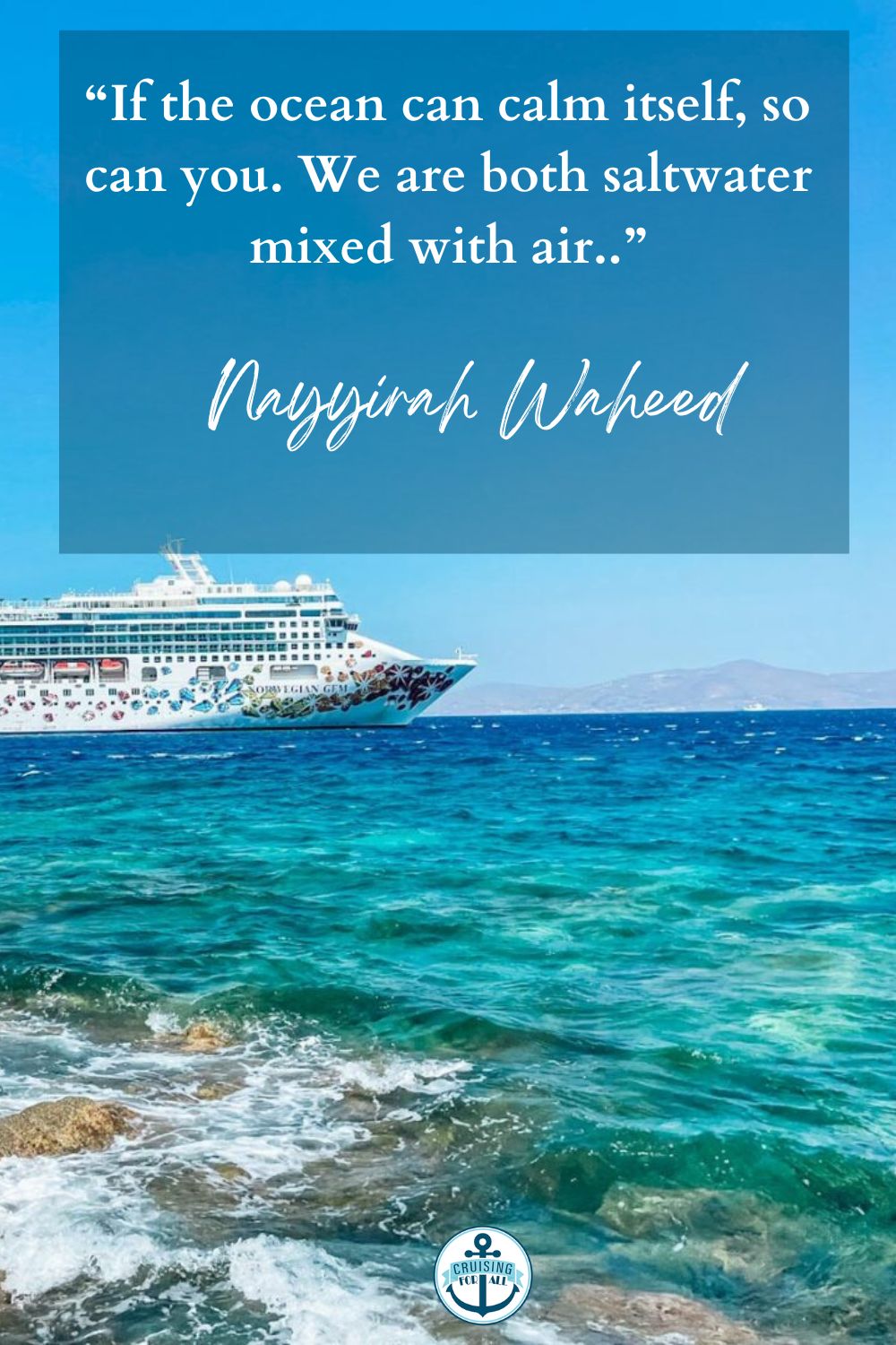 Citas inspiradoras de cruceros Citas inspiradoras de cruceros