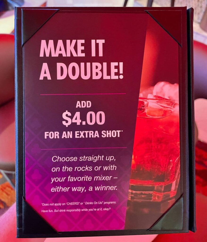 Menús de bebidas y precios para Carnival Cruise Menús de bebidas y precios para Carnival Cruise