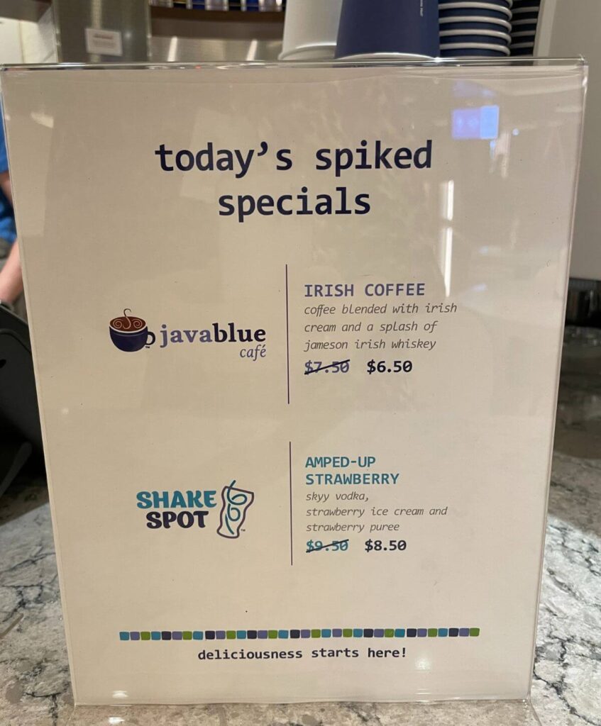 Menús de bebidas y precios para Carnival Cruise Menús de bebidas y precios para Carnival Cruise