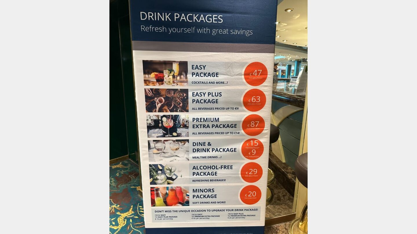 Guía rápida del paquete de bebidas de MSC Cruceros: ¿Necesitas un paquete de bebidas en tu próximo crucero? Guía rápida del paquete de bebidas de MSC Cruceros: ¿Necesitas un paquete de bebidas en tu próximo crucero?