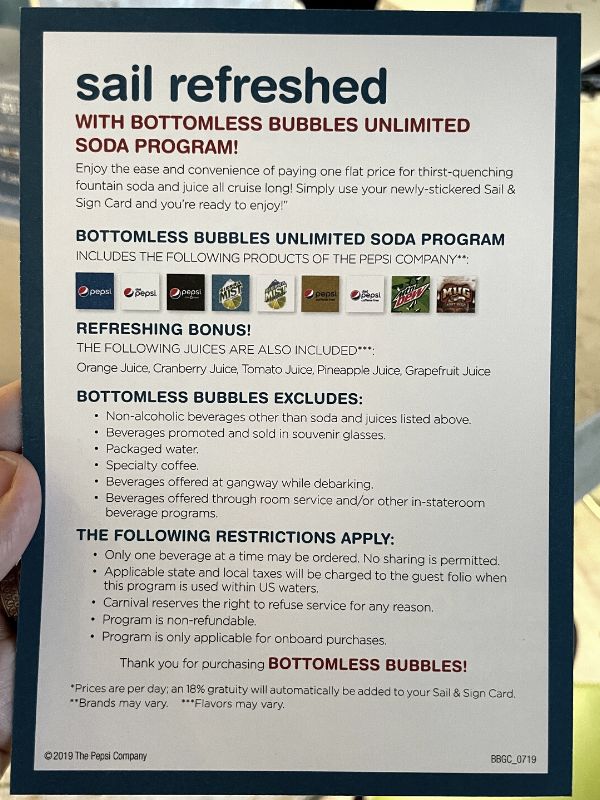 Paquetes de bebidas en Carnival Cruise: la guía definitiva Paquetes de bebidas en Carnival Cruise: la guía definitiva