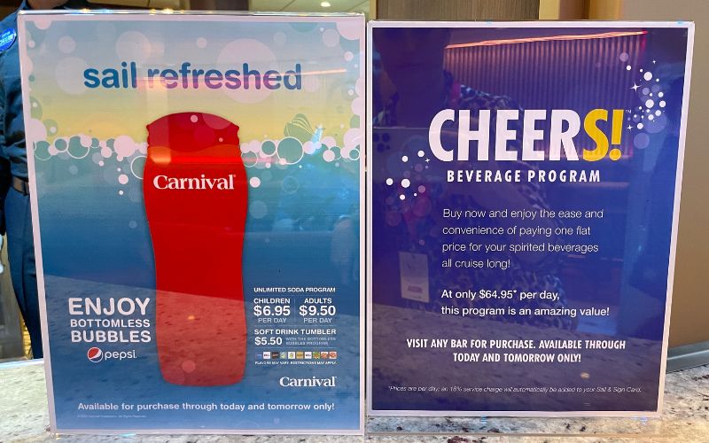 Paquetes de bebidas en Carnival Cruise: la guía definitiva Paquetes de bebidas en Carnival Cruise: la guía definitiva