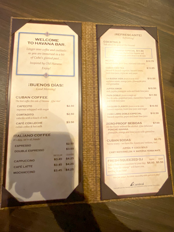 Tickets de bebidas para las celebraciones de carnaval.