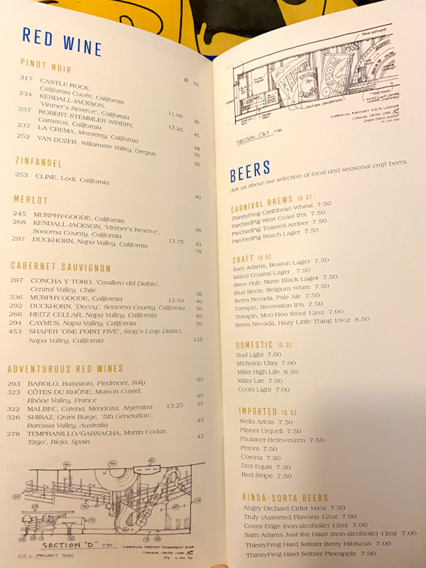 Tickets de bebidas para las celebraciones de carnaval.