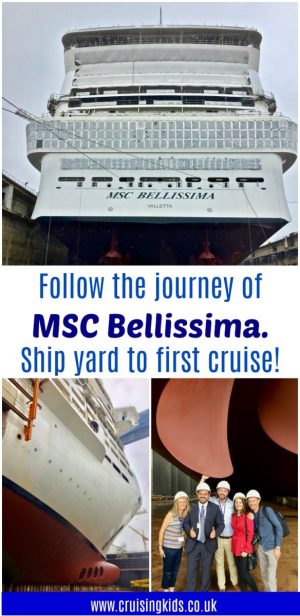 ¡Sigue el viaje del MSC Bellissima desde el astillero hasta el primer crucero!