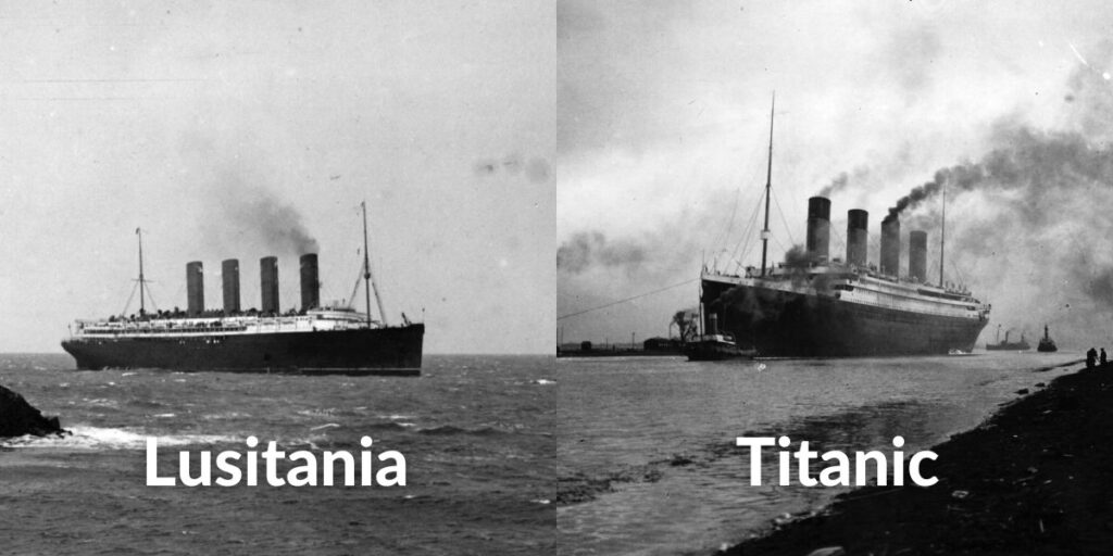 Titanic vs Lusitania: Comparación