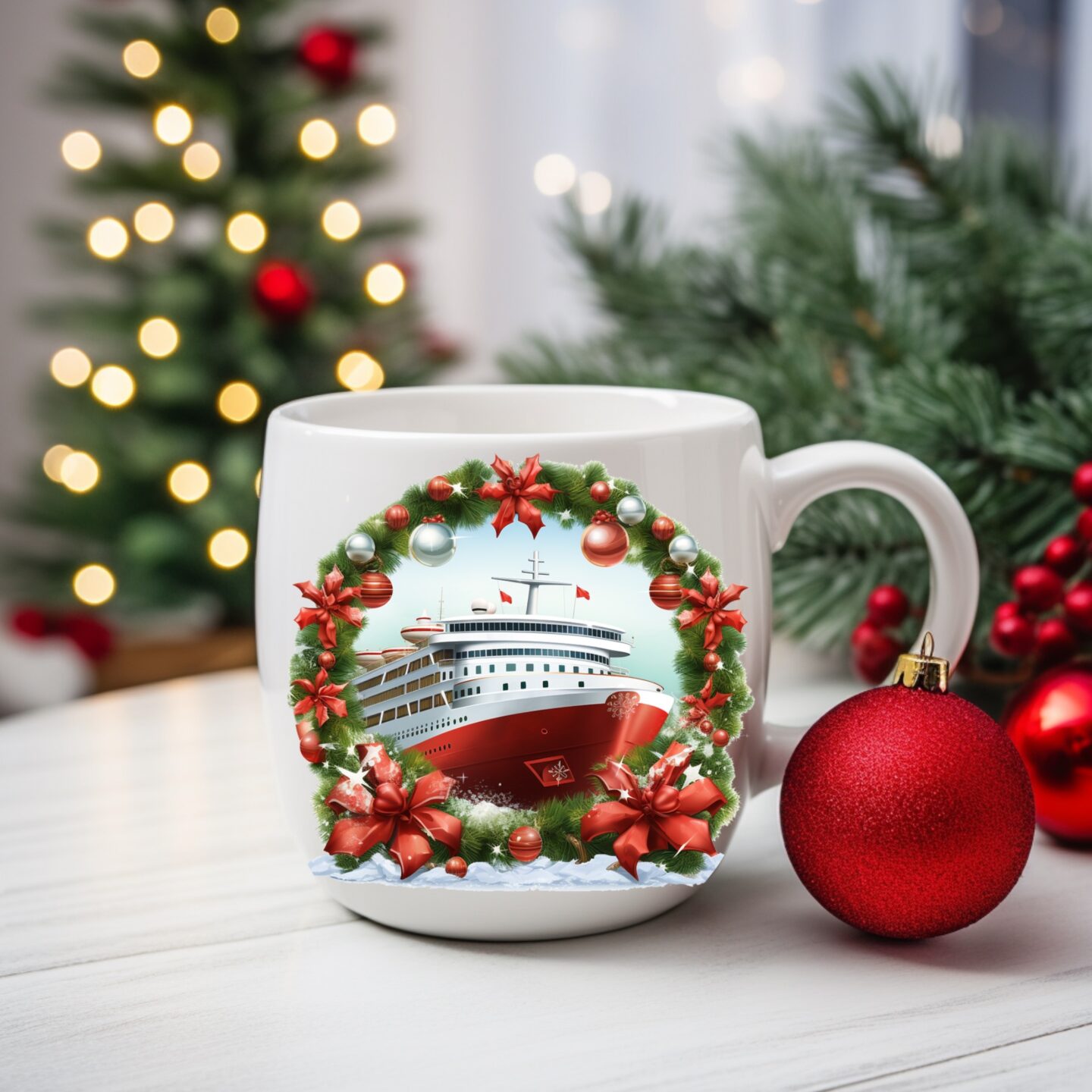 Diseños PNG de crucero navideño Diseños PNG de crucero navideño