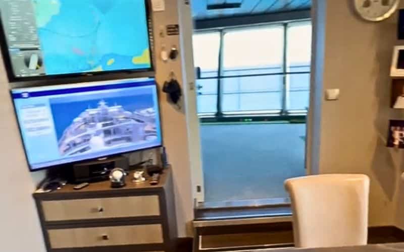 Eche un vistazo a las habitaciones del capitán de un crucero