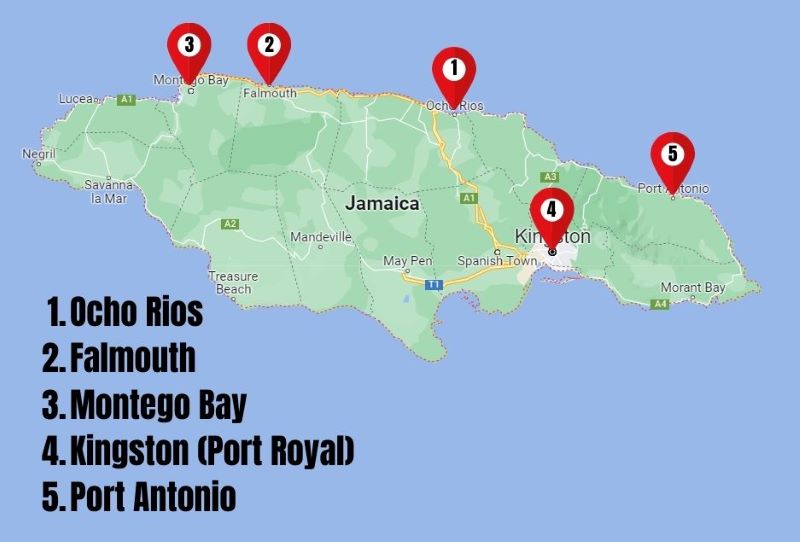 Lista de todos los puertos de cruceros en Jamaica (clasificados) Lista de todos los puertos de cruceros en Jamaica (clasificados)
