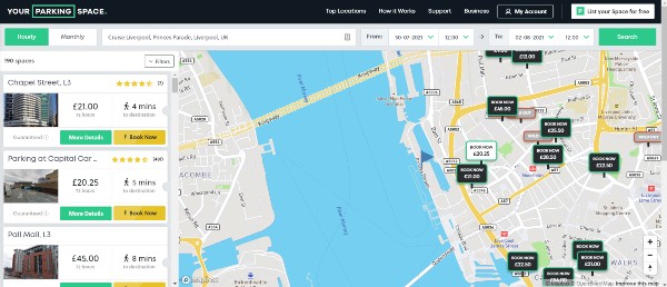 La guía de aparcamiento definitiva para un crucero por Liverpool