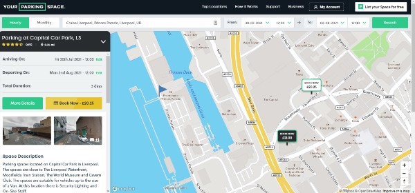 La guía de aparcamiento definitiva para un crucero por Liverpool