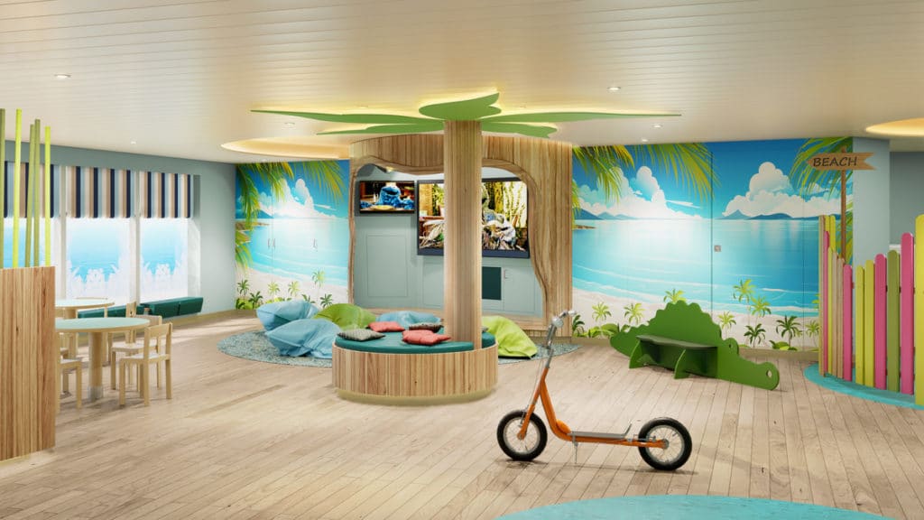 Instalaciones familiares de P&O Iona: clubes infantiles, restaurantes y excursiones