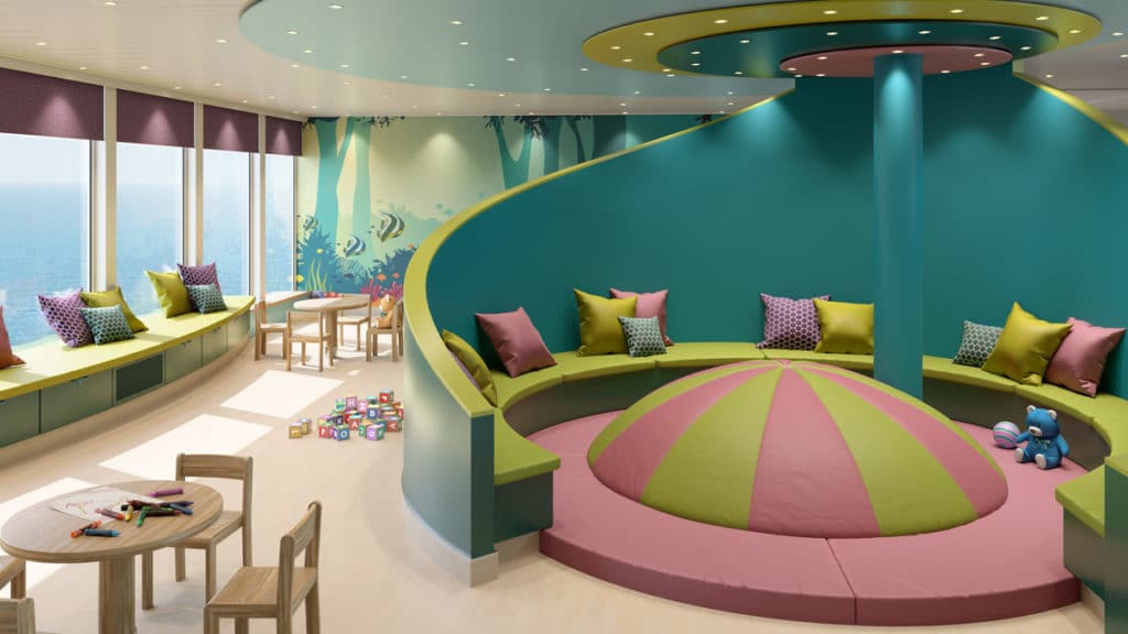 Instalaciones familiares de P&O Iona: clubes infantiles, restaurantes y excursiones