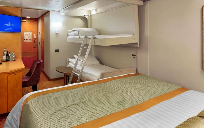 Cabañas Holland America Zuiderdam que debes evitar