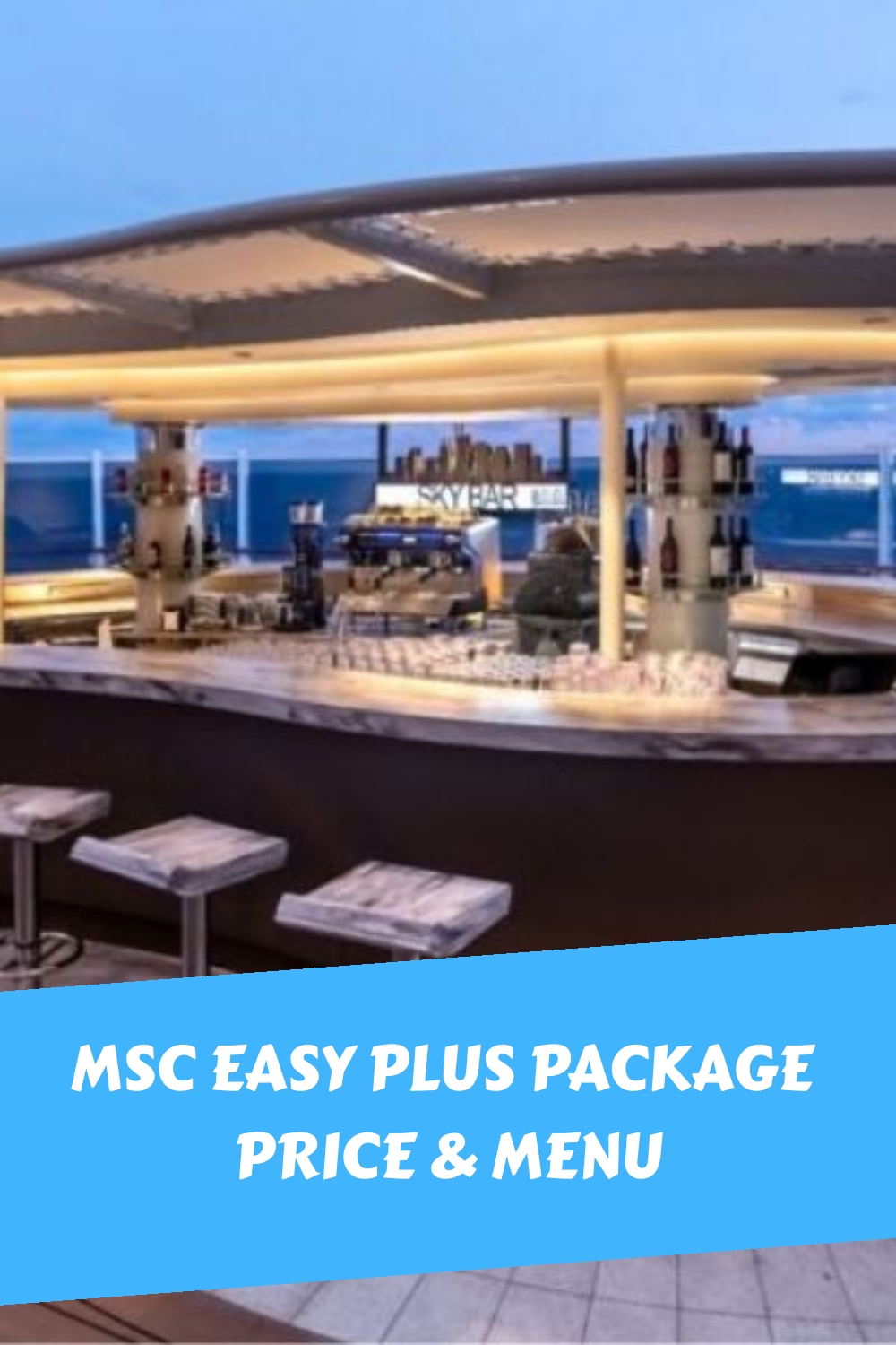 Precio y menú del paquete MSC Easy Plus (2024)