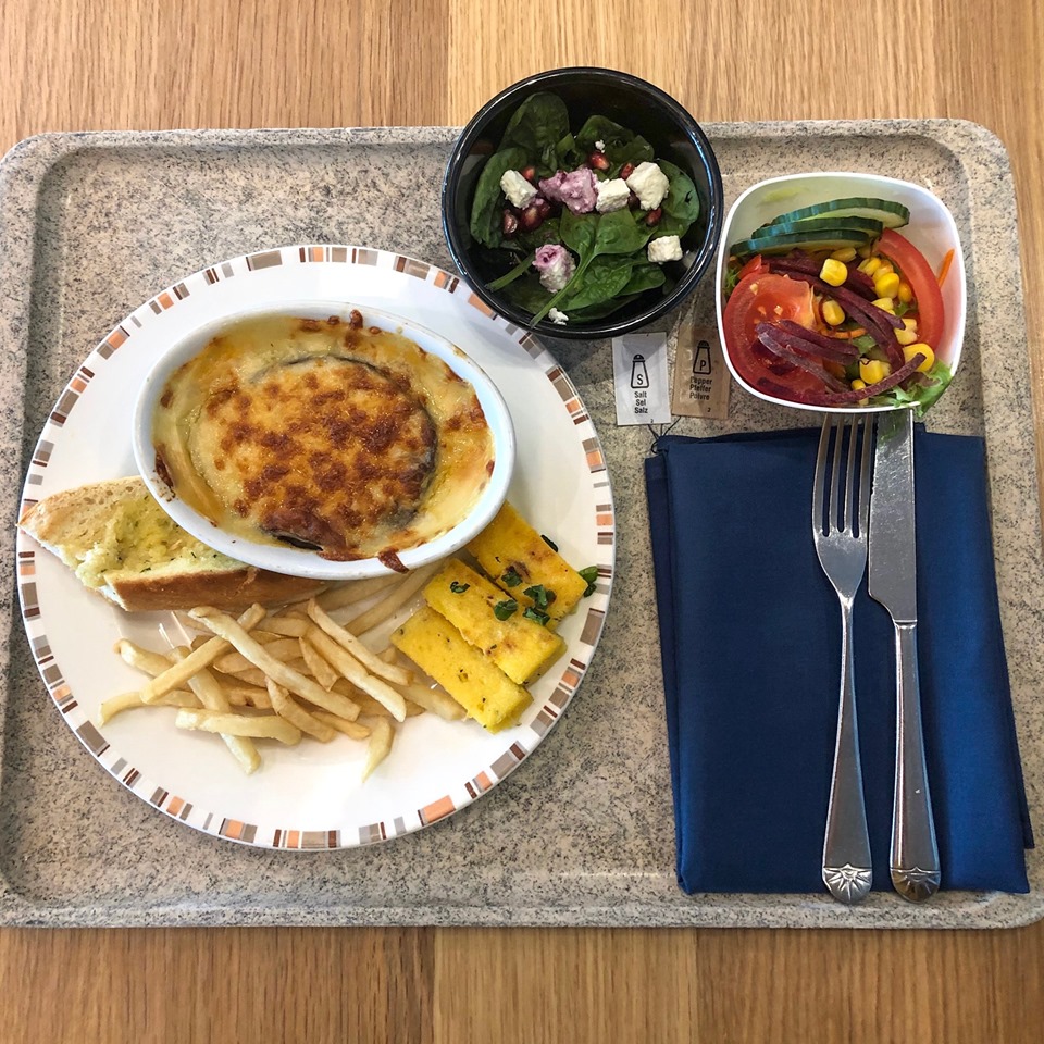 Comida vegetariana y vegana en P&O Britannia