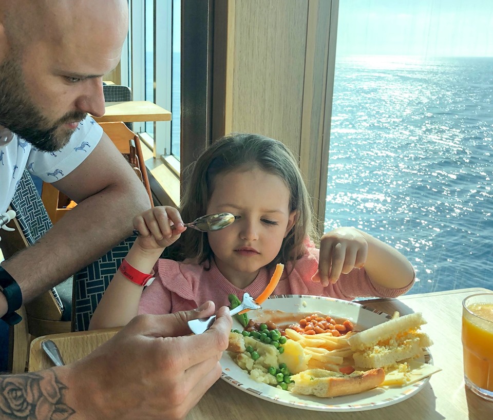 Comida vegetariana y vegana en P&O Britannia