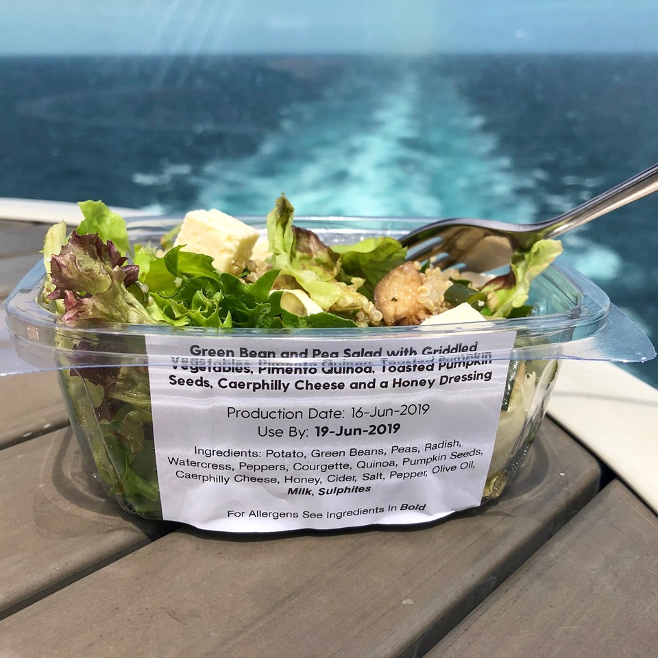 Comida vegetariana y vegana en P&O Britannia