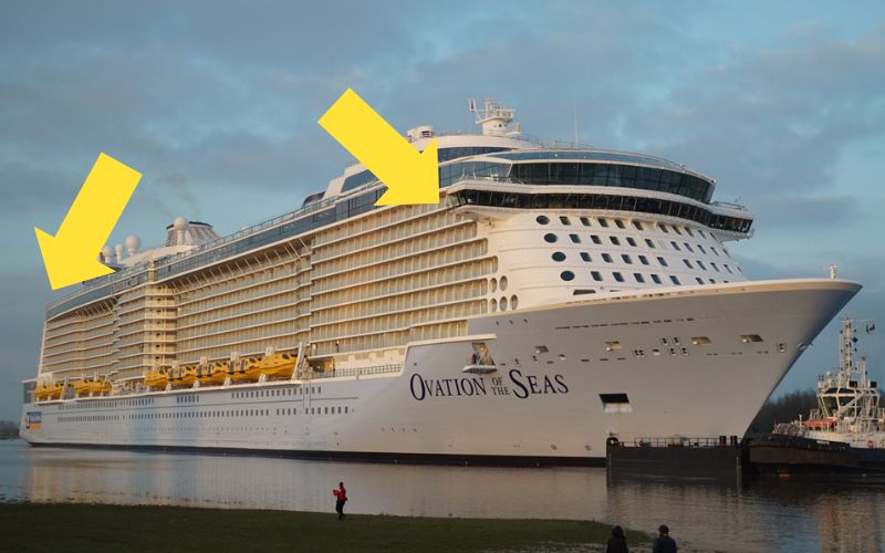 Cabañas Ovation of the Seas para evitar
