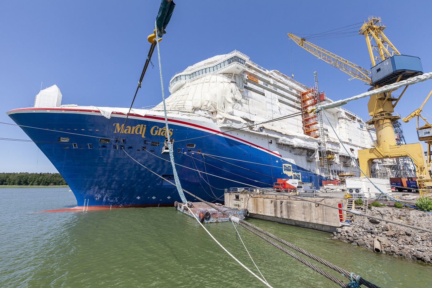 Actualización de fotos de construcción de Carnival Mardi Gras - 20 de julio de 2020