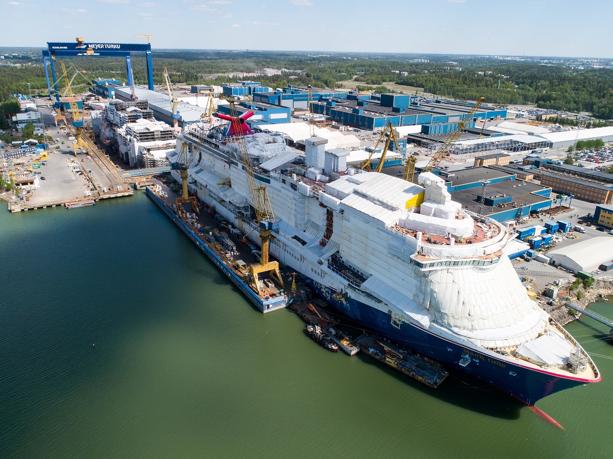 Actualización de fotos de construcción de Carnival Mardi Gras - 20 de julio de 2020