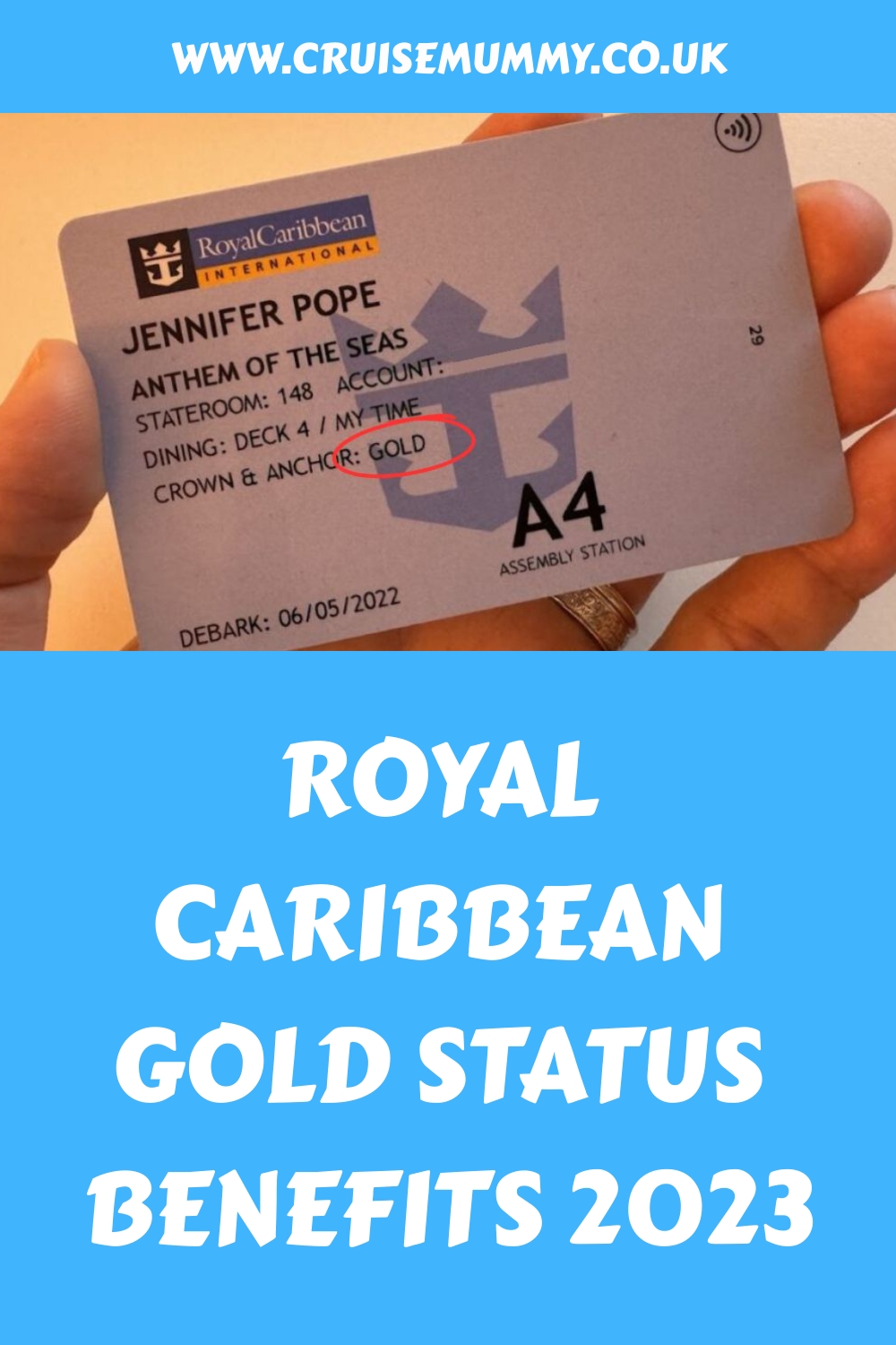 Beneficios del estatus Gold de Royal Caribbean 2024