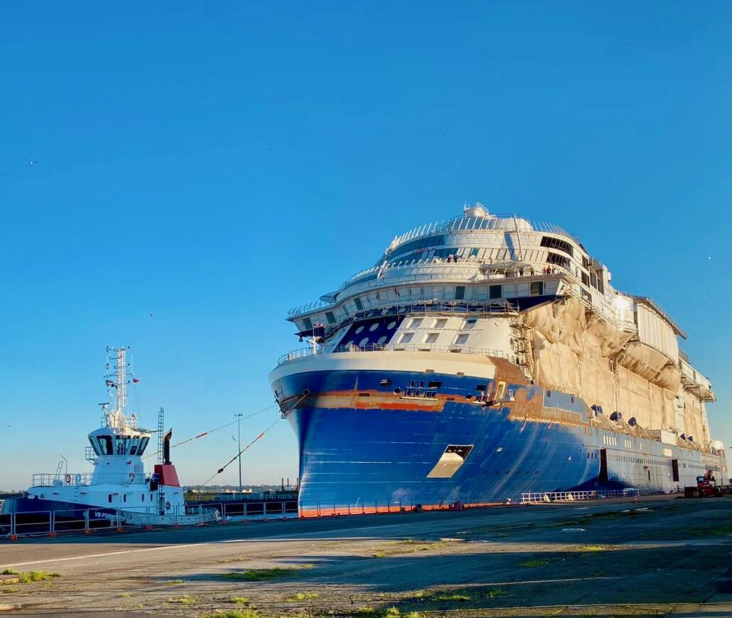 El nuevo barco de Celebrity Cruises alcanza un importante hito en su construcción
