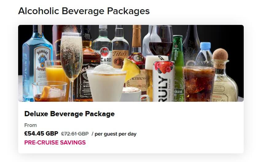 El mejor momento para comprar un paquete de bebidas de Royal Caribbean