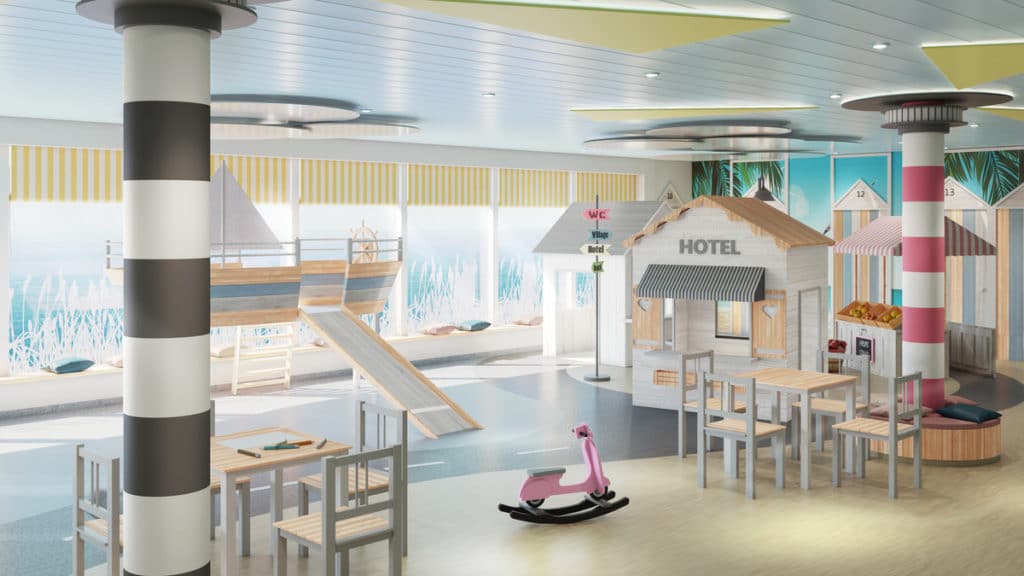 Instalaciones familiares de P&O Iona: clubes infantiles, restaurantes y excursiones