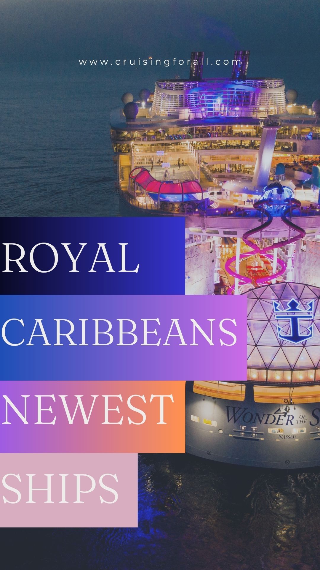 Los barcos más nuevos de Royal Caribbean en orden (2024) Los barcos más nuevos de Royal Caribbean en orden (2024)
