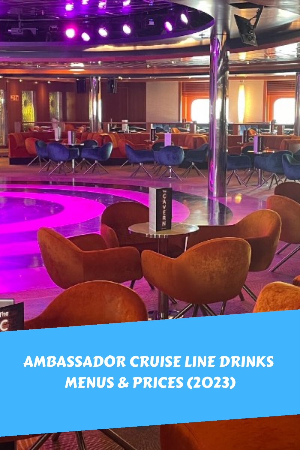 Menús y precios de bebidas de Ambassador Cruise Line (2024)