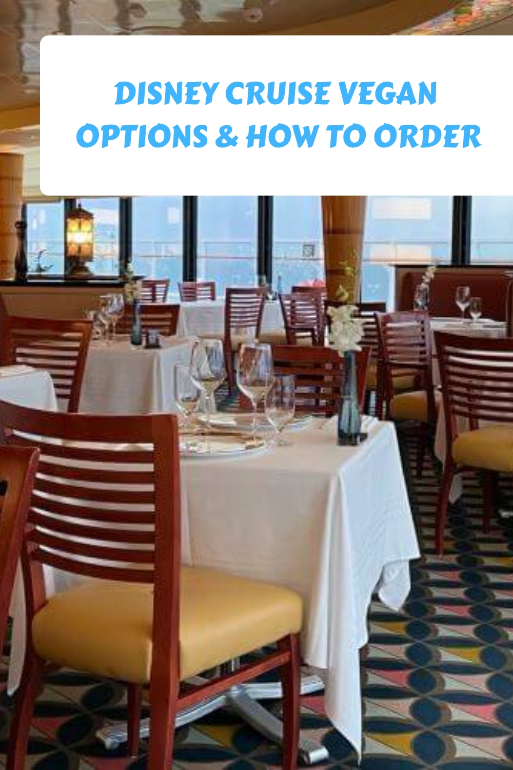 Opciones veganas y opciones de pedido para Disney Cruise