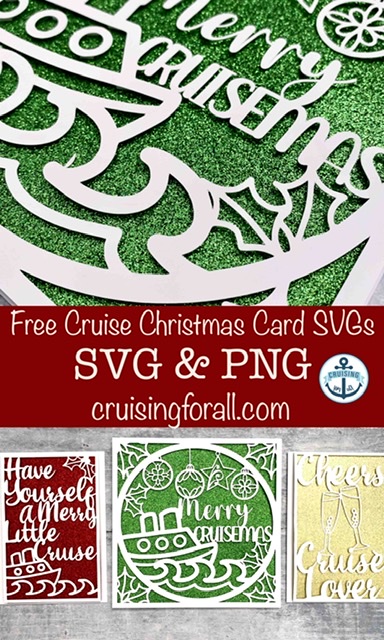 Tarjeta de Navidad de crucero SVG Tarjeta de Navidad de crucero SVG