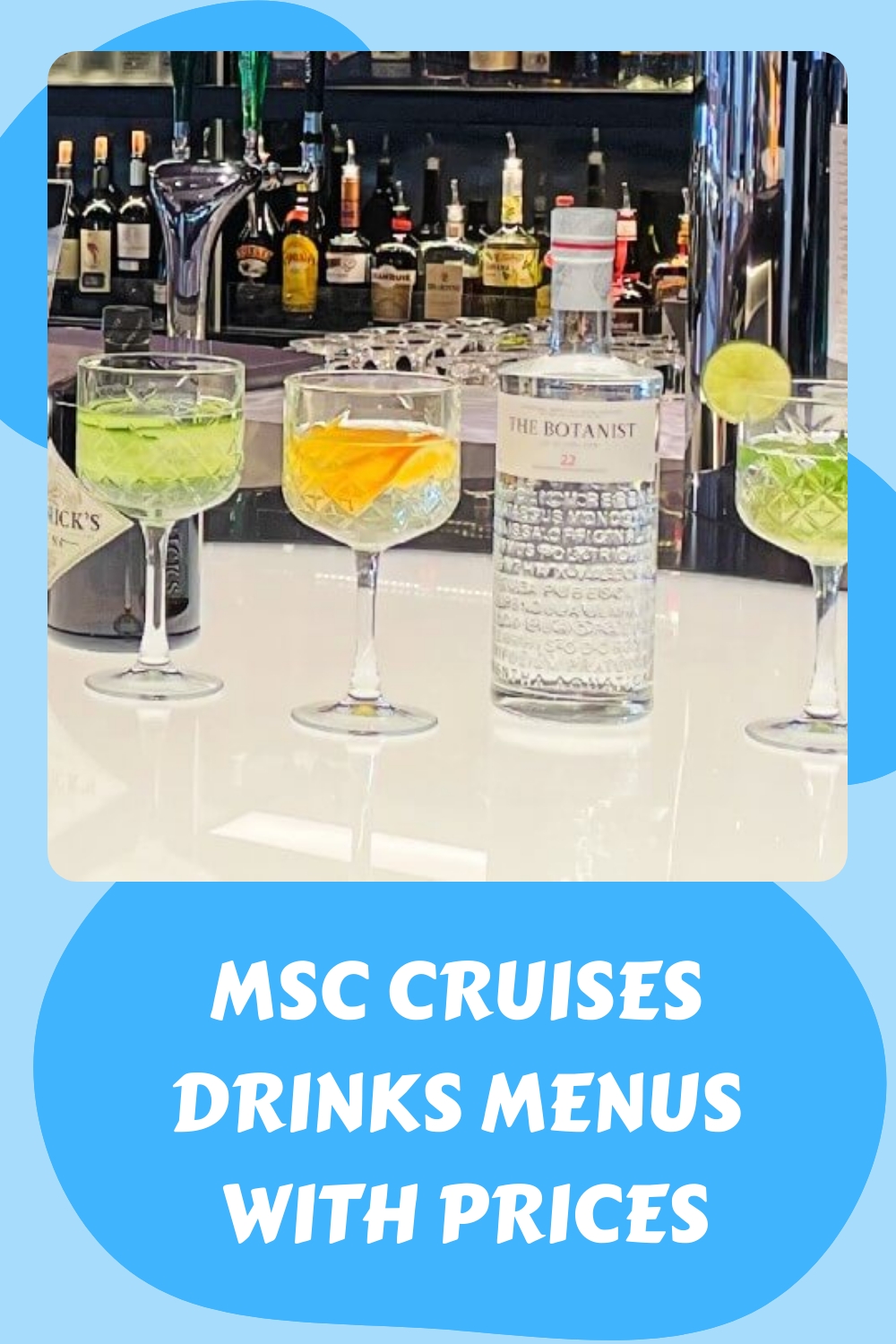 Tarjetas de bebidas MSC Cruceros con precios (2024)