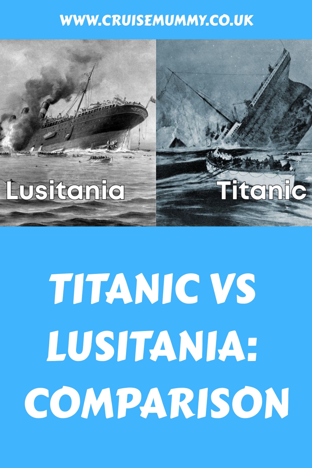Titanic vs Lusitania: Comparación