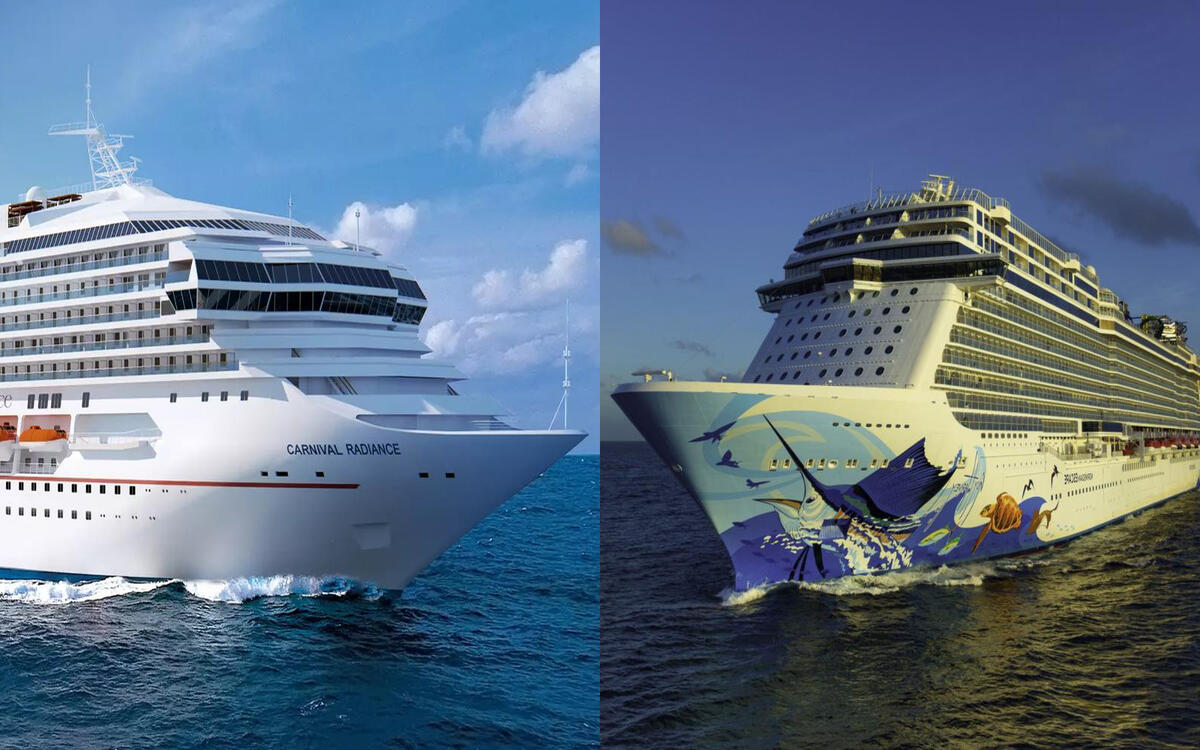 Comparar: Carnival vs. Norwegian Cruise Line