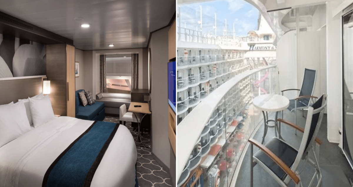 Guía de categorías de camarotes y suites de Royal Caribbean