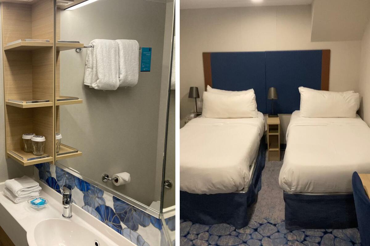 Pasé 7 noches en el crucero más grande del mundo en la habitación más pequeña. Echa un vistazo al interior de mi cabaña.