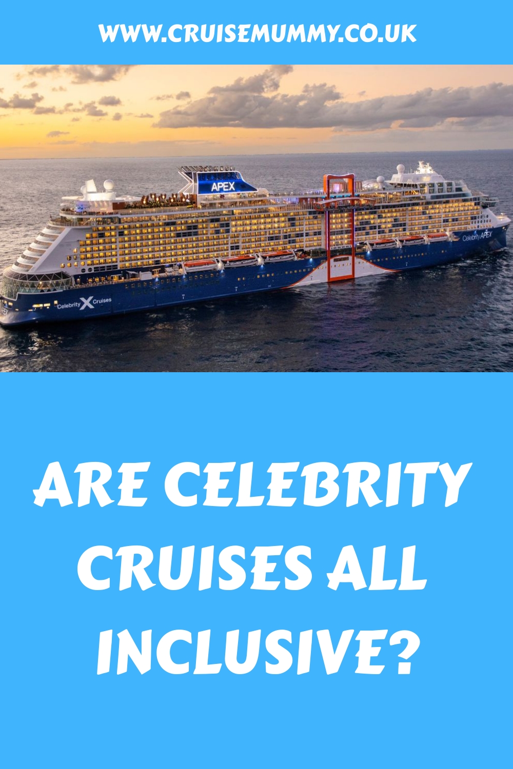 ¿Los cruceros de celebridades son todo incluido?