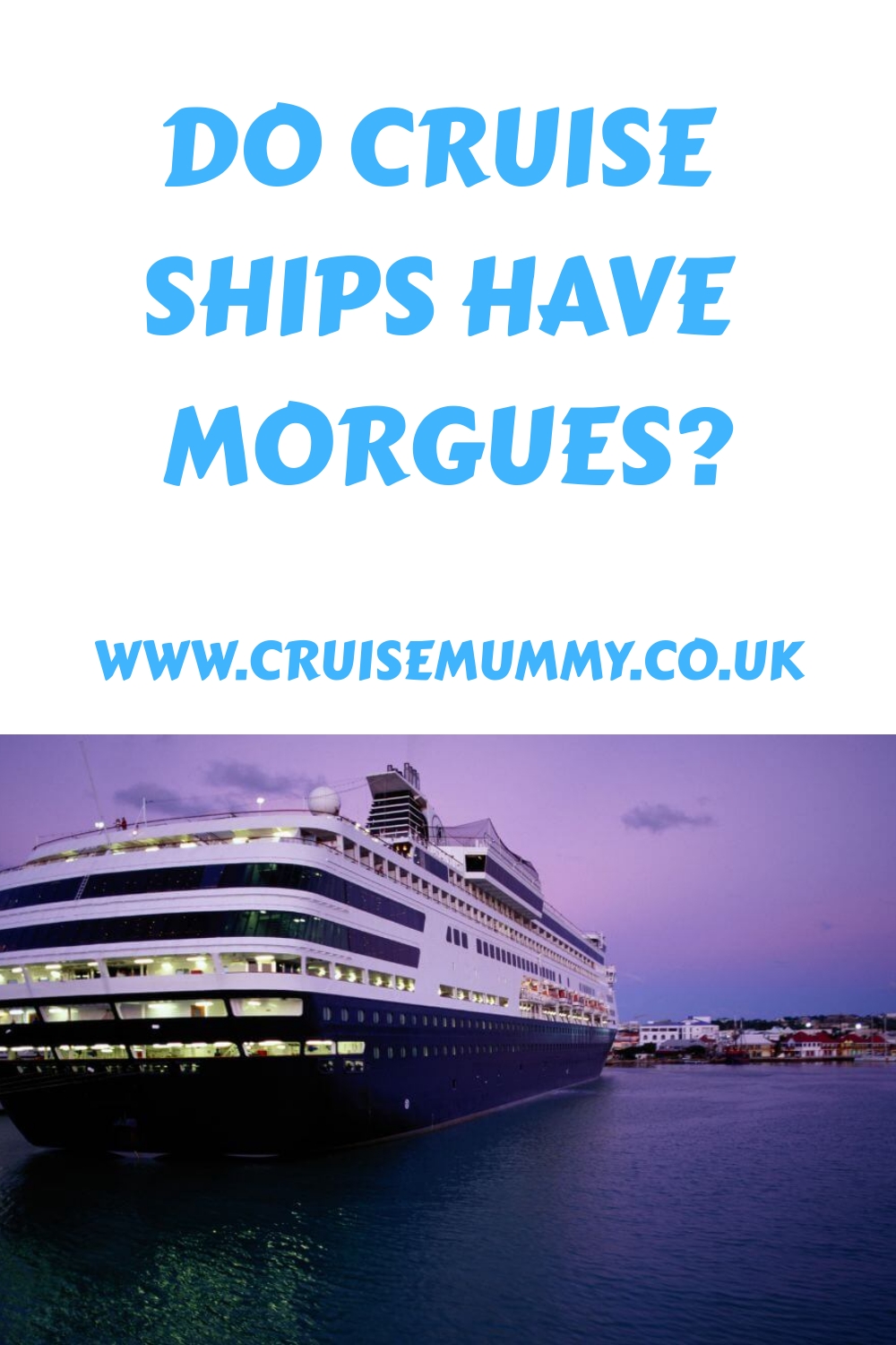 ¿Los cruceros tienen morgues?