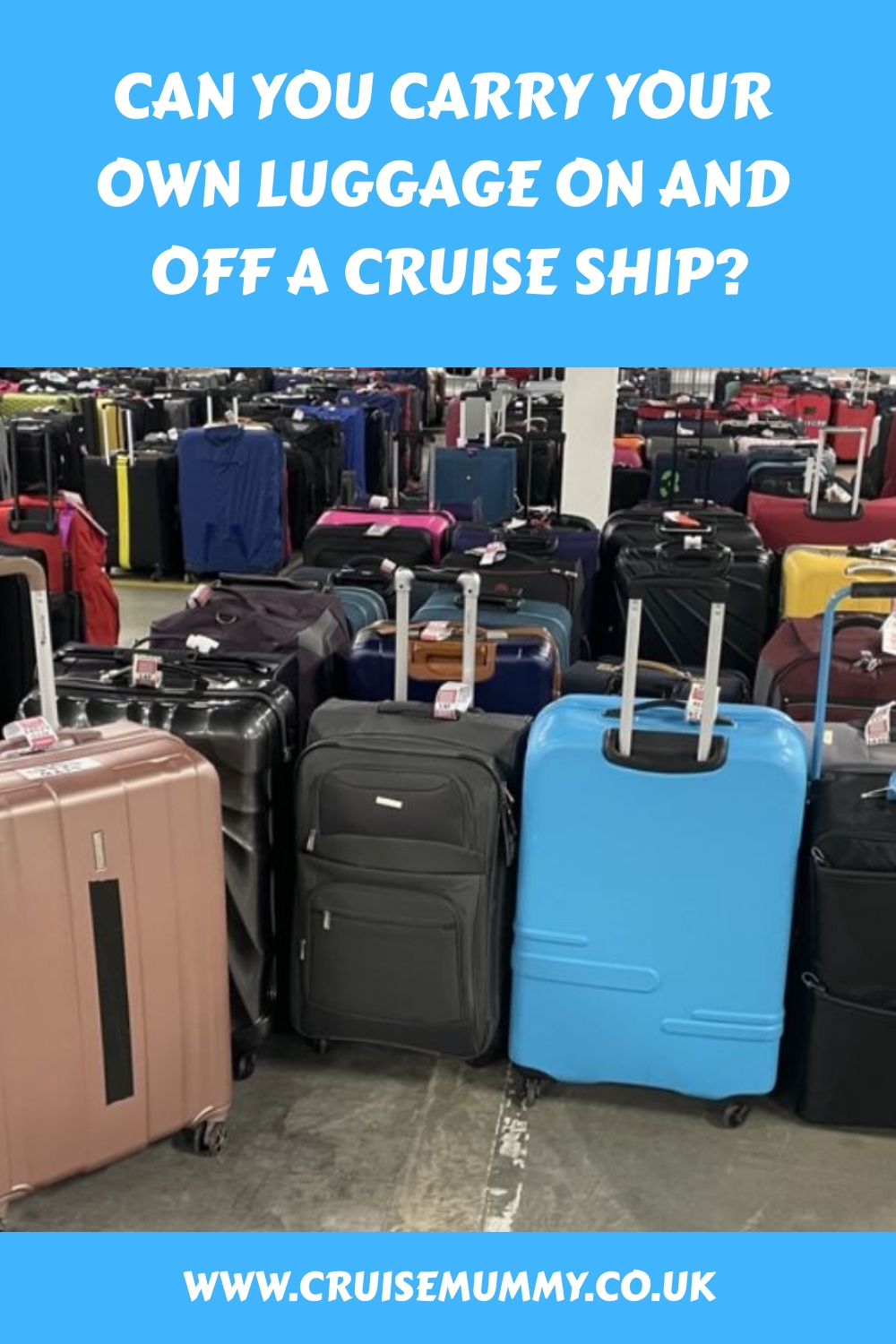 ¿Puedes transportar tu propio equipaje dentro y fuera de un crucero?