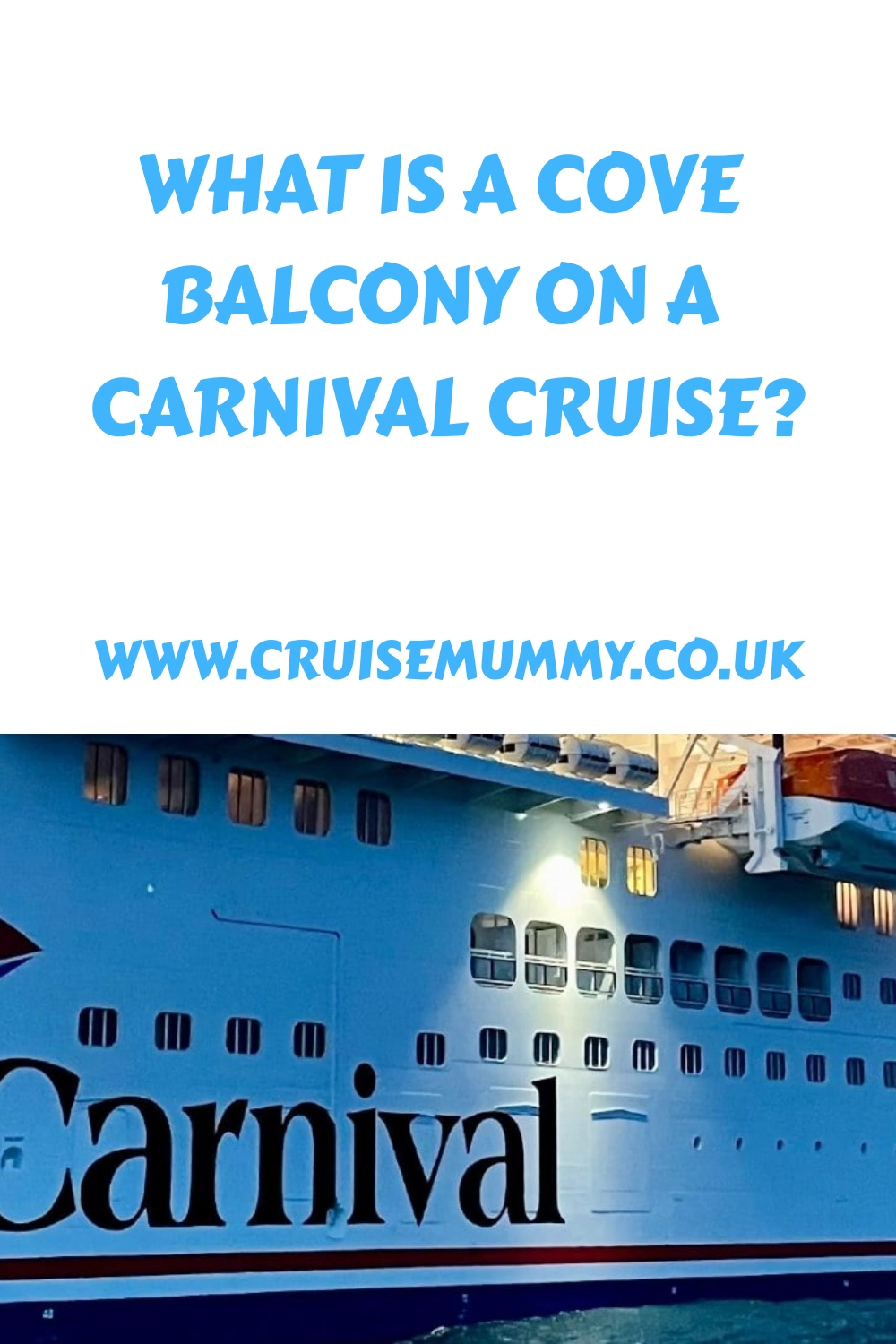 ¿Qué es un Cove Balcón en un crucero Carnival?