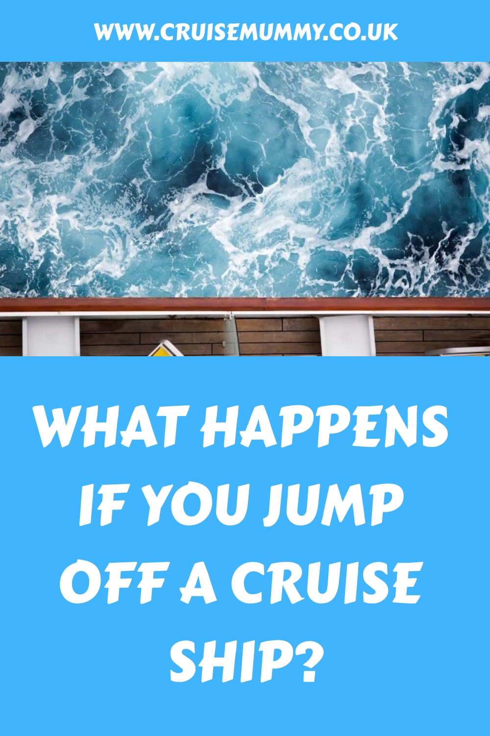¿Qué pasa si saltas de un crucero?